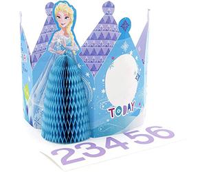 Hallmark 25525294 - Tarjeta de cumpleaños con diseño de corona y edad de Disney Frozen