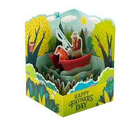 Hallmark 25572767 - Tarjeta emergente para el día del padre, diseño de pesca, multicolor