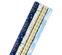 Hallmark 5JXW1041 - Rollo de papel de liar (4 unidades), diseño rústico de bosque