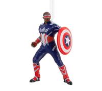Hallmark Adorno Coleccionable de Marvel Capitán América, decoración para árbol de Navidad