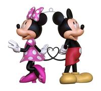 Hallmark Adorno Colgante de Disney, diseño de corazón de Minnie y Mickey Mouse