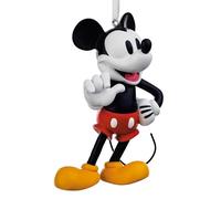 Hallmark Adorno Colgante de Recuerdo de Mickey Mouse, decoración de árbol de Disney, Negro, Blanco, Rojo