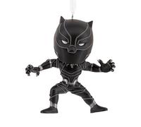 Hallmark Adorno Colgante de Recuerdo de Pantera Negra, decoración de árbol de Marvel, superhéroe, Color Negro