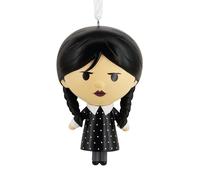Hallmark Adorno Colgante de Recuerdo de Wednesday Addams, decoración de árbol, Navidad, Halloween, Color Negro