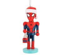 Hallmark Adorno de Cascanueces de Spiderman, decoración de árbol, Marvel, Coleccionable, Cascanueces, Rojo