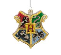 Hallmark Adorno de Cristal con Escudo de Hogwarts, decoración de árbol de Harry Potter, Adorno Colgante de Cristal, Adorno Colgante de Navidad, Regalos para Navidad, Gryffindor, Slytherin, Ravenclaw,