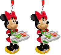 Hallmark Adorno de Minnie Mouse para Hornear, decoración de árbol de Disney, Adorno Colgante de Disney, Adorno Colgante de Navidad, Regalos para Navidad (Paquete de 2)
