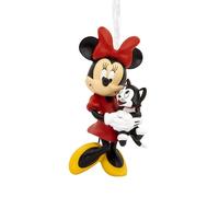 Hallmark Adorno de Minnie Mouse y Figaro, decoración de árbol de Disney, Adorno Colgante de Disney, Adorno Colgante de Navidad, Regalos para Navidad