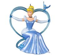 Hallmark Adorno de Recuerdo de Disney, diseño de Cenicienta y pájaro Azul
