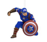 Hallmark Adorno del Capitán América, decoración de árbol de Vengadores de Marvel, Adorno Colgante de Disney, Adorno Colgante de Navidad, Regalos para Navidad