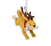 Hallmark Adorno navideño de Perro con Cuernos de Reno