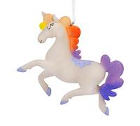 Hallmark Adorno navideño de Unicornio caprichoso con Melena arcoíris