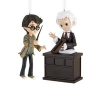 Hallmark Adornos navideños de Harry Potter y Ollivander, juego de 2