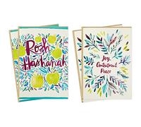 Hallmark Árbol de la vida Rosh Hashanah Card Surtido, acuarelas (6 tarjetas con sobres)