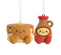 Hallmark Better Together - Juego de 2 adornos navide os magn ticos irrompibles para panqueques y sirope