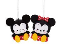 Hallmark Better Together - Juego de 2 adornos navideos magnticos de Mickey y Minnie de Disney