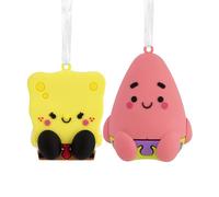 Hallmark Better Together Nickelodeon Spongebob Squarepants and Patrick Star Magnetic Christmas Ornaments, Set of 2