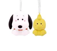 Hallmark Better Together Snoopy y Woodstock - Adornos magnéticos de Navidad para árbol, Juego de 2