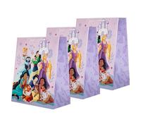 Hallmark Bolsa de regalo grande, paquete de 3, princesas de Disney, cumpleaños, Navidad, niños, morado