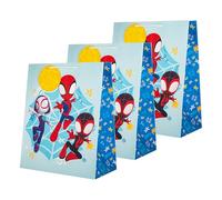 Hallmark Bolsa de regalo grande, paquete de 3, Spiderman, cumpleaños, Navidad, niños, azul