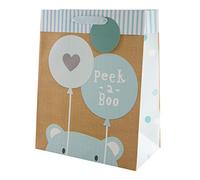 Hallmark Bolsa de regalo grande para múltiples ocasiones, diseño de oso azul "Peek-a-Boo"