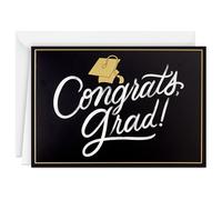 Hallmark Boxed Graduation Cards, Congrats Grad (40 Cards with Envelopes) Black, White and Gold