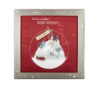 Hallmark - Caja de tarjetas de Navidad benéficas con paisajes navideños (16 tarjetas con 2 diseños ilustrados contemporáneos)