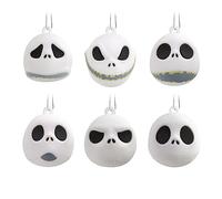 Hallmark Disney Tim Burton's The Nightmare Before Christmas Jack Skellington Heads Miniature Christmas Ornaments, Set of 6