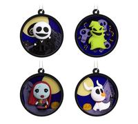 Hallmark Disney Tim Burton's The Nightmare Before Christmas Ornaments, Juego de 4
