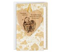 Hallmark Disney Winnie The Pooh Baby Shower Tarjeta con adorno extrable (Pooh y Piglet) Bienvenido nuevo beb Felicitaciones Revelacin de gnero