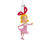 Hallmark Dr. Seuss's How The Grinch Stole Christmas! Cindy-Lou Who Adorno de Navidad, Regalos de película de Navidad