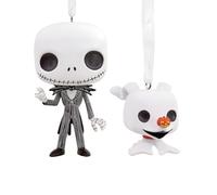 Hallmark Funko Pop! - Decoración para árbol de Navidad, Jack Skellington y Zero, 2 Unidades