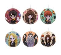 Hallmark Harry Potter - Decoraciones para árbol de Navidad, Paquete de 12 Adornos de Navidad, Bolas de hojalata