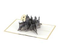 Hallmark Harry Potter, tarjeta 3D y desplegable para cualquier ocasión, snitch dorada, escoba, cumpleaños, día del padre, Navidad, hija, hijo, nieta, nieto, mundo mágico, dorado