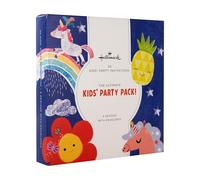 Hallmark Invitaciones de fiesta para niños, paquete de 20, paquete de fiesta para niños, lindos diseños femeninos, unicornios, piña, flores, rosa, azul