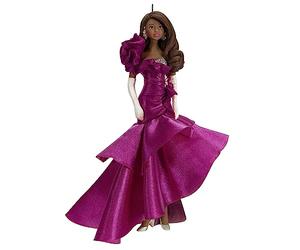 Hallmark Keepsake Adorno de Navidad 2023, colección Barbie Pink 2023, Adorno de Porcelana y Tela, Regalos para Ella
