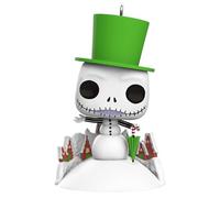 Hallmark Keepsake Adorno de Navidad 2024, Disney Tim Burton's The Nightmare Before Christmas Jack Skellington Snowman Funko Pop!, Regalos para Fans de Disney