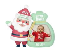 Hallmark Keepsake Christmas Ornament 2024, Little Bundle Big Joy 2024 Photo Frame, Baby Shower Gifts