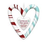 Hallmark Keepsake Hallmark Channel Spread The Love, Adorno de Navidad 2024, Porcelana, Regalos Familiares