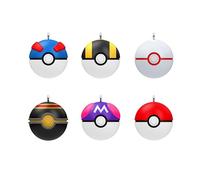 Hallmark Keepsake Mini Adornos de Navidad 2024, Bolas Pokémon Poké, Juego de 6, Regalos para fanáticos de Pokémon