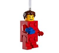 Hallmark Lego - Figura Decorativa de ladrillo para niño, decoración de árbol, Coleccionable, Color Rojo