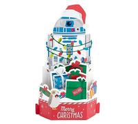 Hallmark Musical Paper Wonder - Tarjeta de Navidad con diseño 3D de Star Wars R2D2
