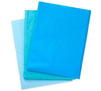 Hallmark Papel de seda azul real, turquesa y azul claro (90 hojas) para cumpleaños, Hanukkah, Día del Padre, baby showers, graduaciones