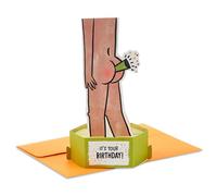 Hallmark Paper Wonder Shoebox - Divertida tarjeta de cumpleaños desplegable (Whatever Makes You Happy, Tooting Horn) para papá, hermano, tío