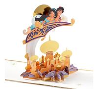 Hallmark Paper Wonder Signature Collection - Tarjeta de celebración 3D de Aladdin de Disney