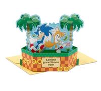Hallmark Paper Wonder Sonic the Hedgehog Pop Up Card (Let the Good Times Roll) for Birthdays, Graduation, Congratulations