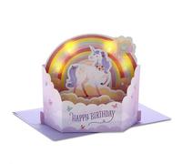 Hallmark Paper Wonder - Tarjeta de cumpleaños musical (unicornios y arco iris)