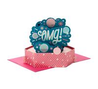 Hallmark Paper Wonder - Tarjeta de felicitación desplegable (bolas de discoteca)