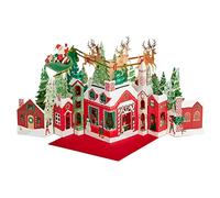Hallmark Paper Wonder - Tarjeta de Navidad Jumbo, diseño de Papá Noel y Trineo, Multicolor