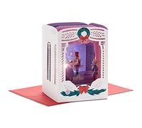 Hallmark Paper Wonder - Tarjeta de Navidad musical desplegable (cascancanelas, reproduce la danza del hada de ciruela del azúcar)